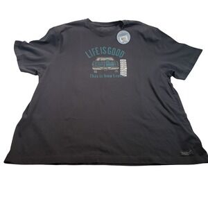 [NWT] Life is Good Crusher Tailgate T-Shirt Mens XXL Night Blue Graphic Tee